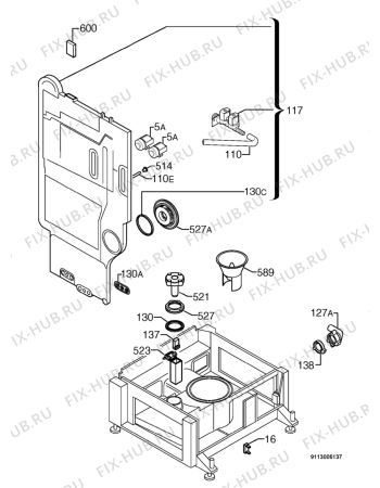 Взрыв-схема посудомоечной машины Atag VA6011ETUU/A01 - Схема узла Water softener 066